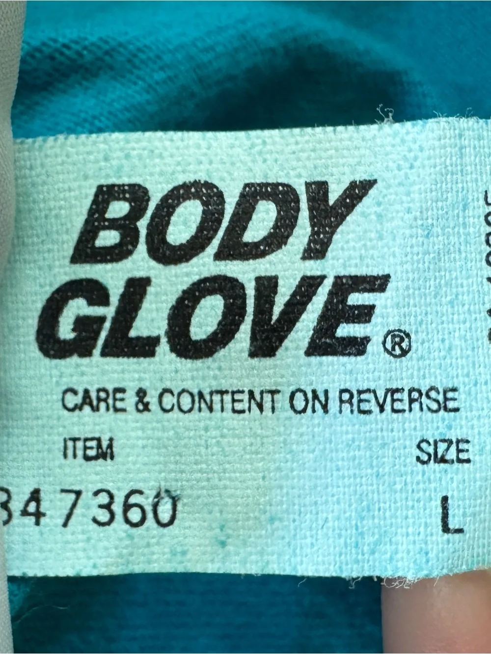 Vintage 90s Body Glove Shorts Teal Cotton Made in Canada Surf Beach Loungewear L
